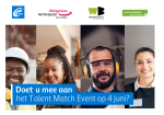 Talent Match Event: 4 juni in Nijmegen