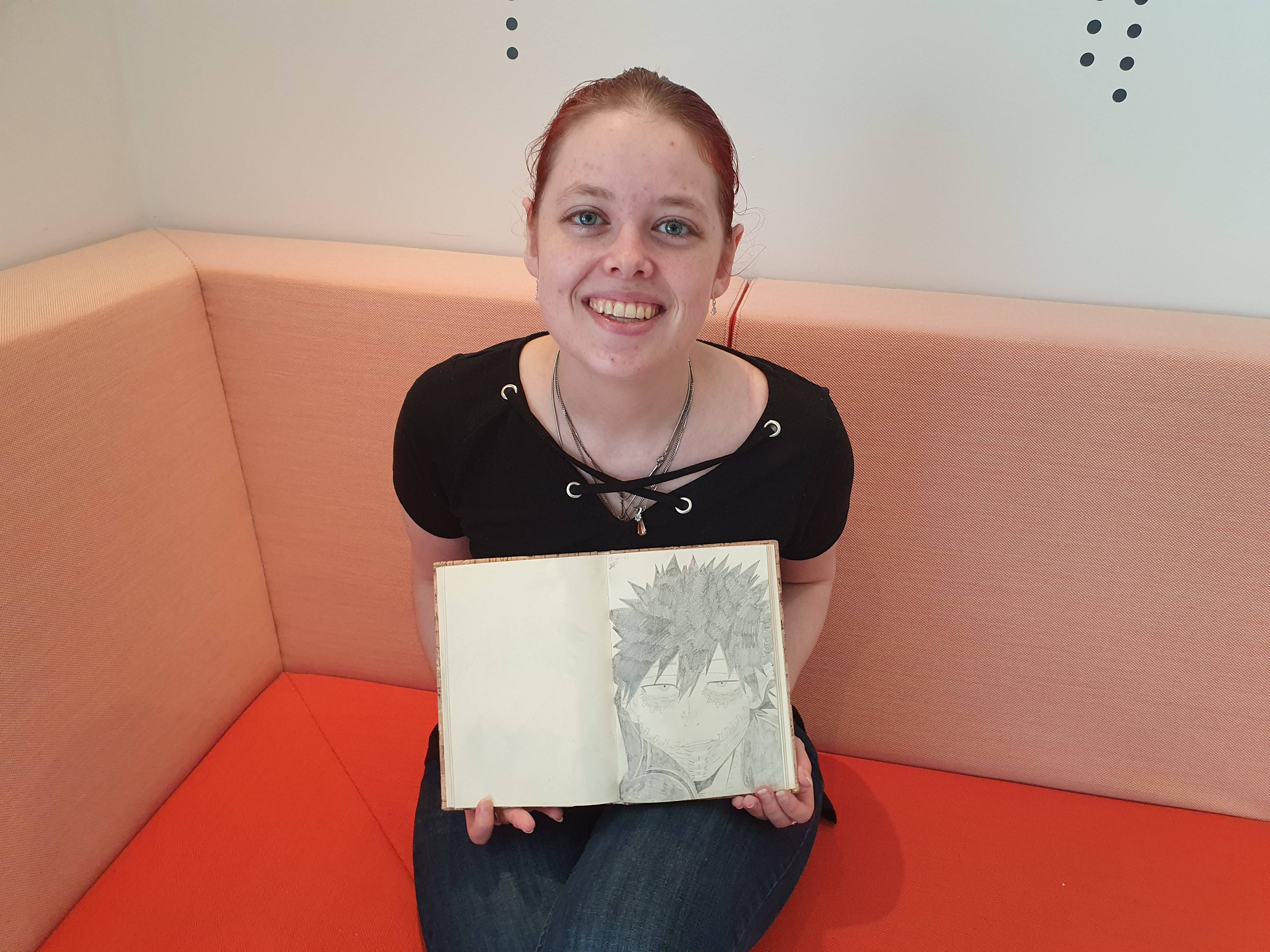 Kelsey: Manga tekenen als  redmiddel