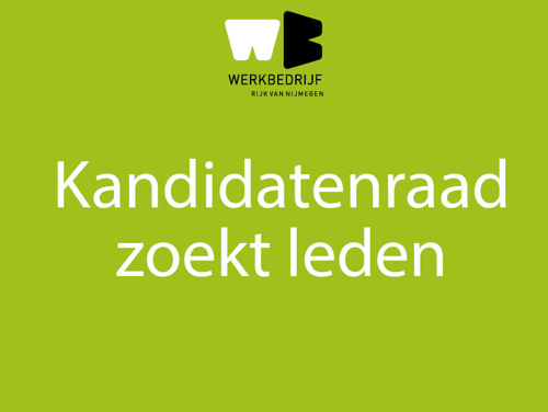 Kandidatenraad zoekt leden!