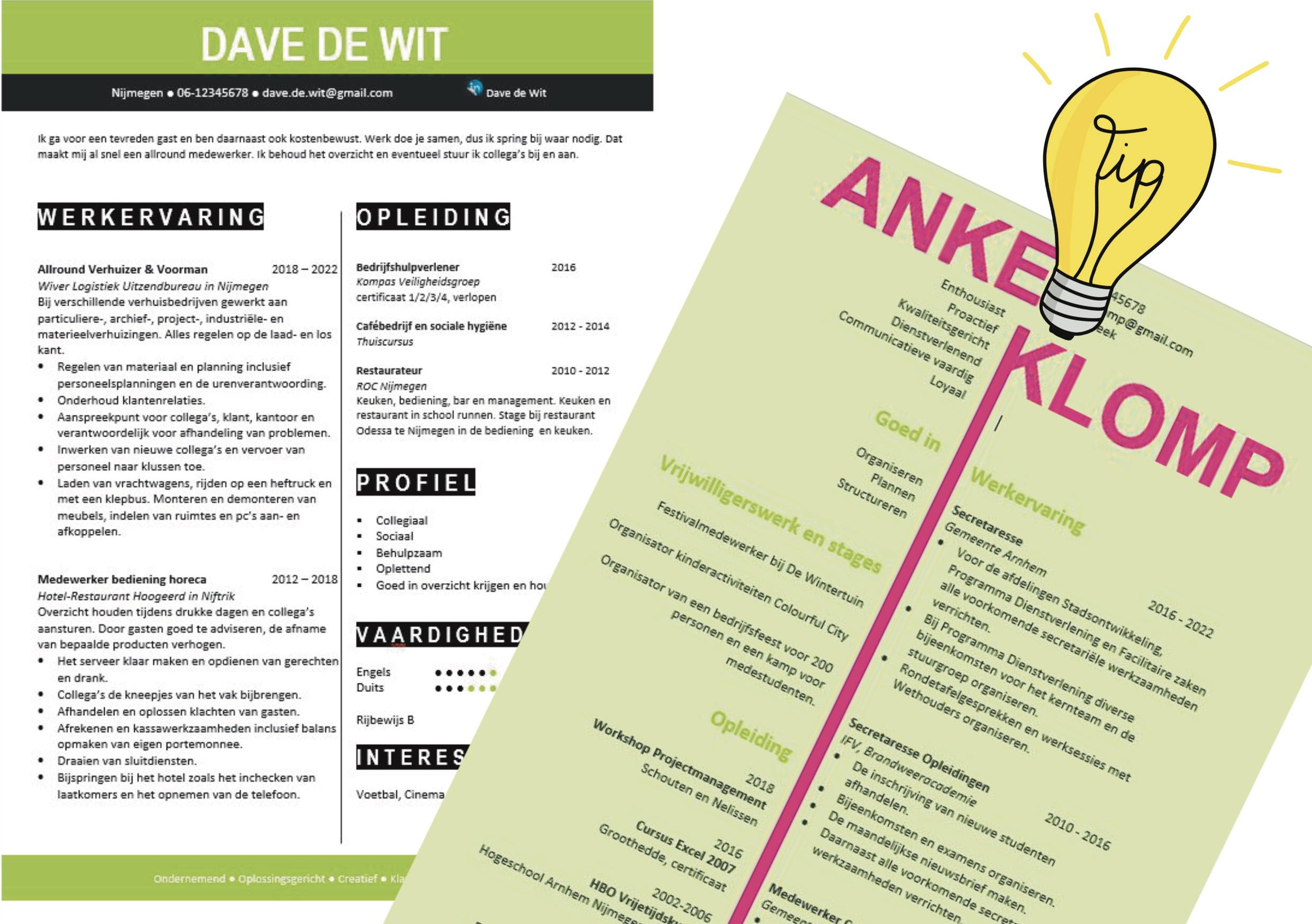 Zo val je op met je cv!