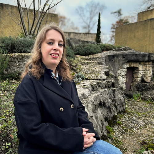 Renske op haar plek bij Museumpark Orientalis